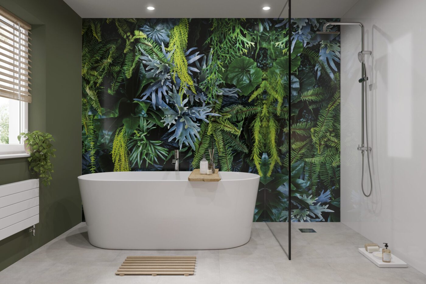 Green Shower Wall Panels - Explore Our Range of Colours | Showerwall