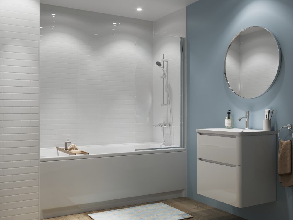 lily white bathroom wall panels