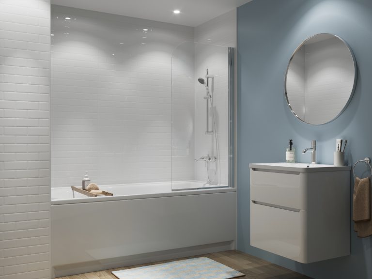 lily white bathroom wall panels
