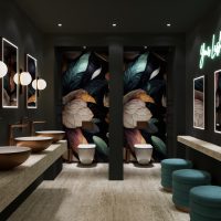 autumn bloom bathroom wall panels