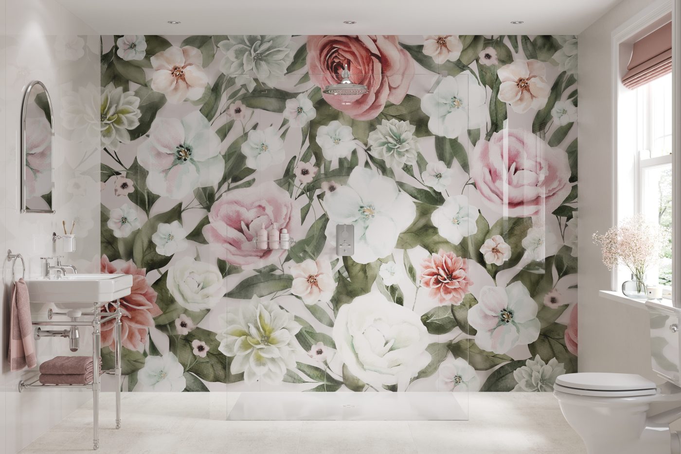 Next Spring Wall Spring Bloom Bathroom Wall Panels