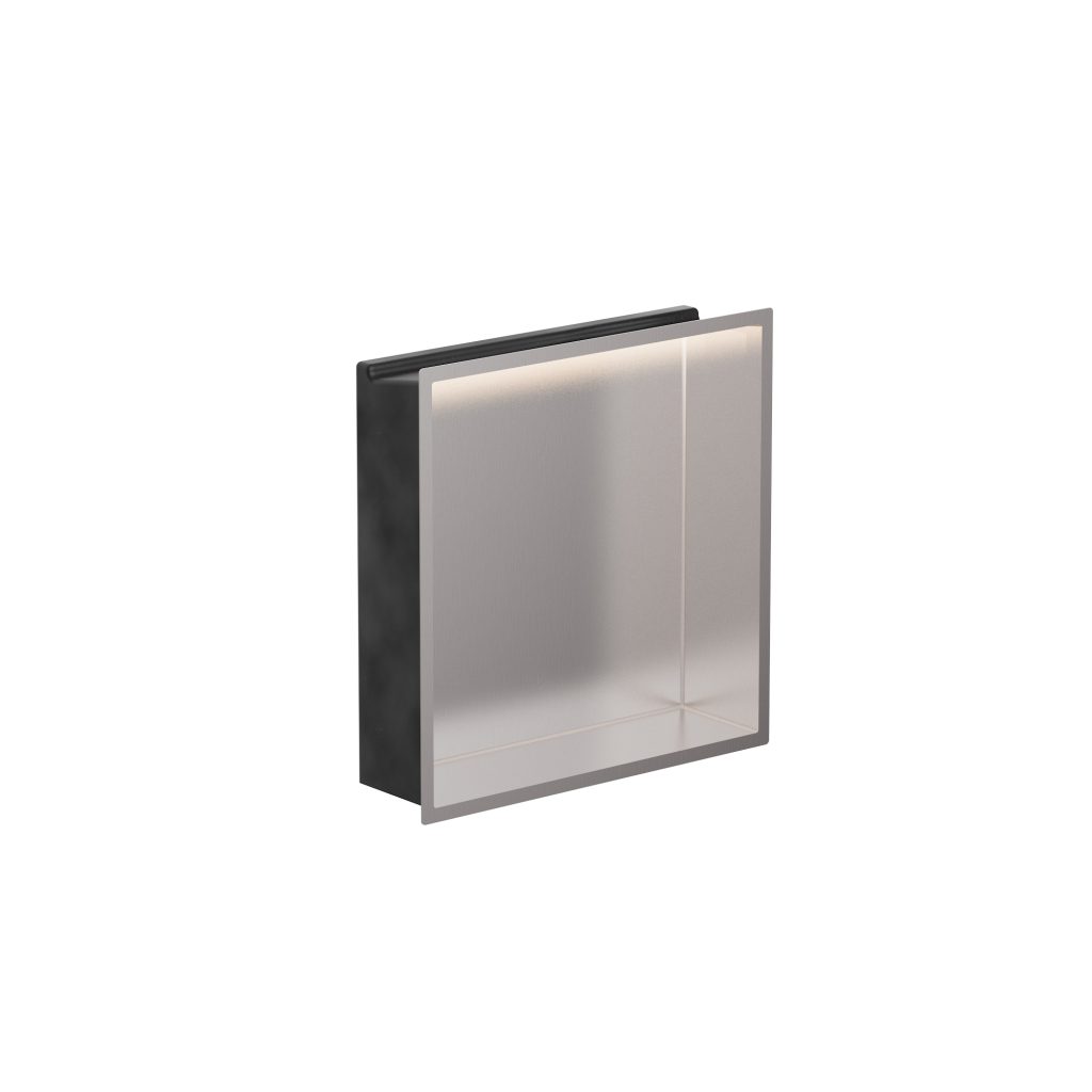 square brushed stainless led 80mm