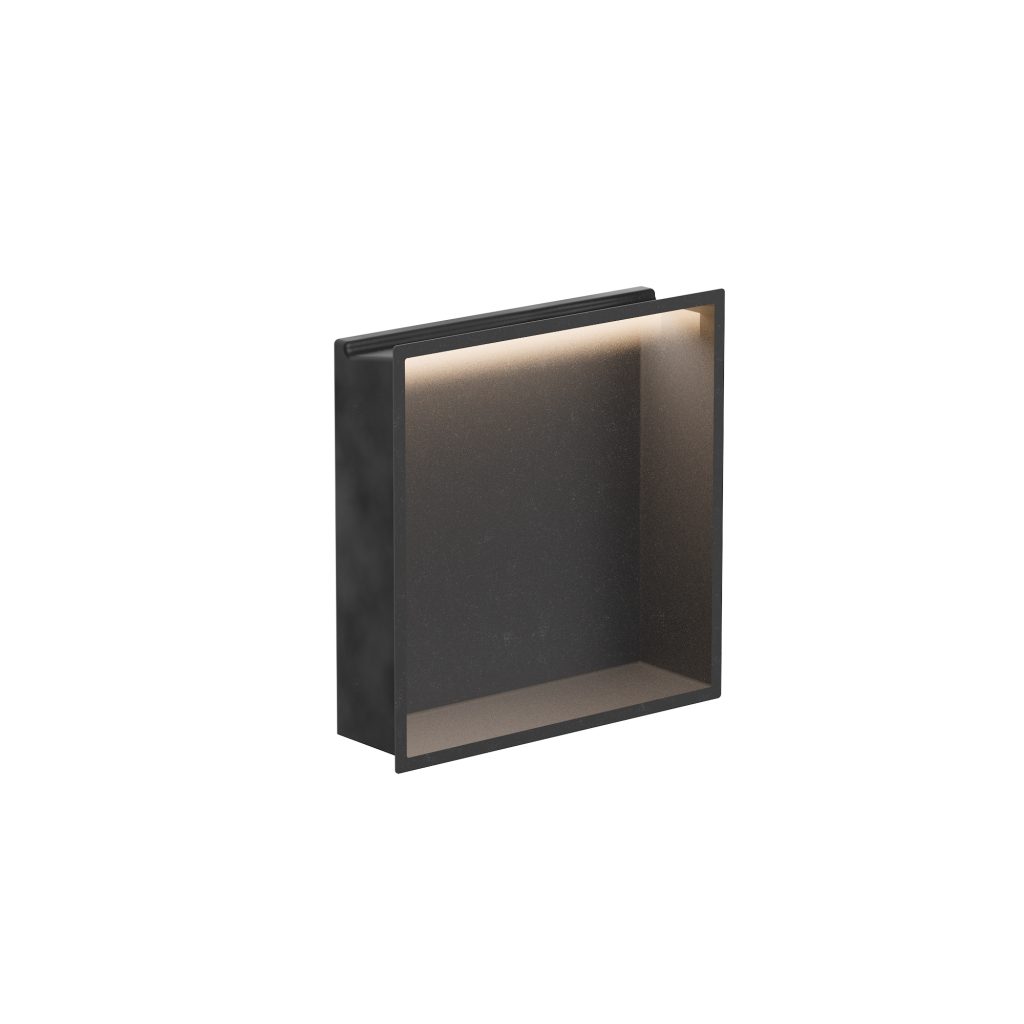 square matt black led 80mm